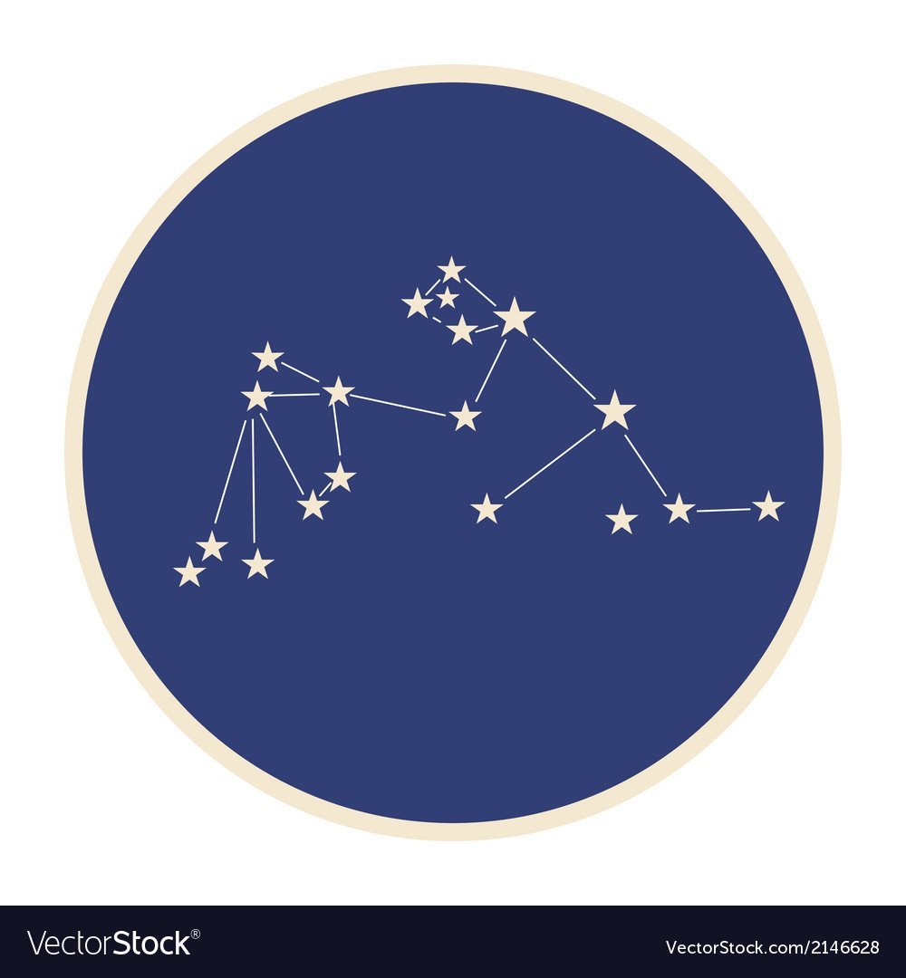 Расположение звёзд в созвездии Водолей