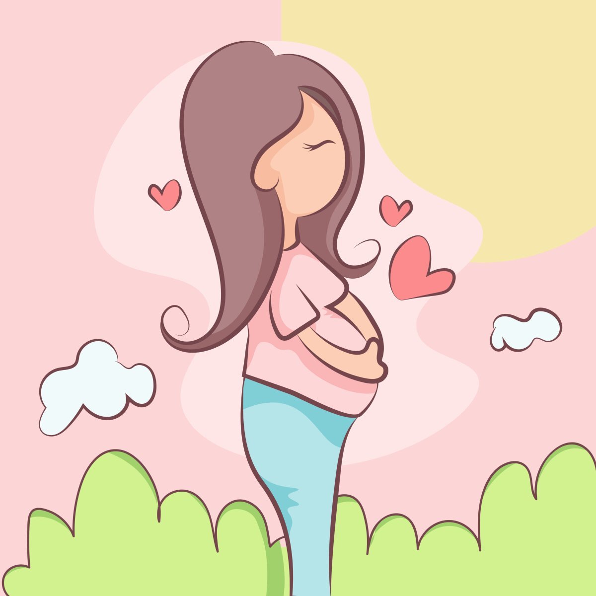 Беременность рисунок