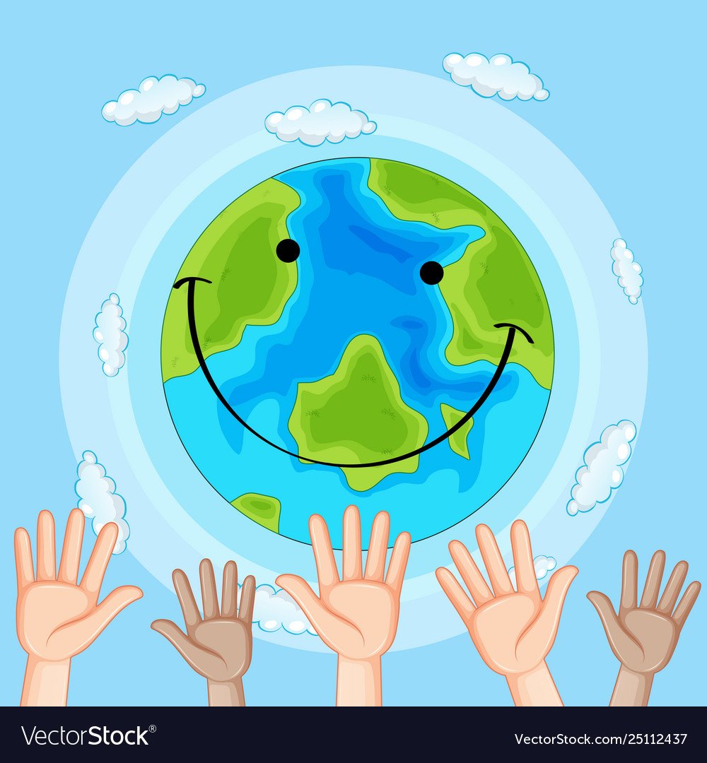 Планета земля в ладошках