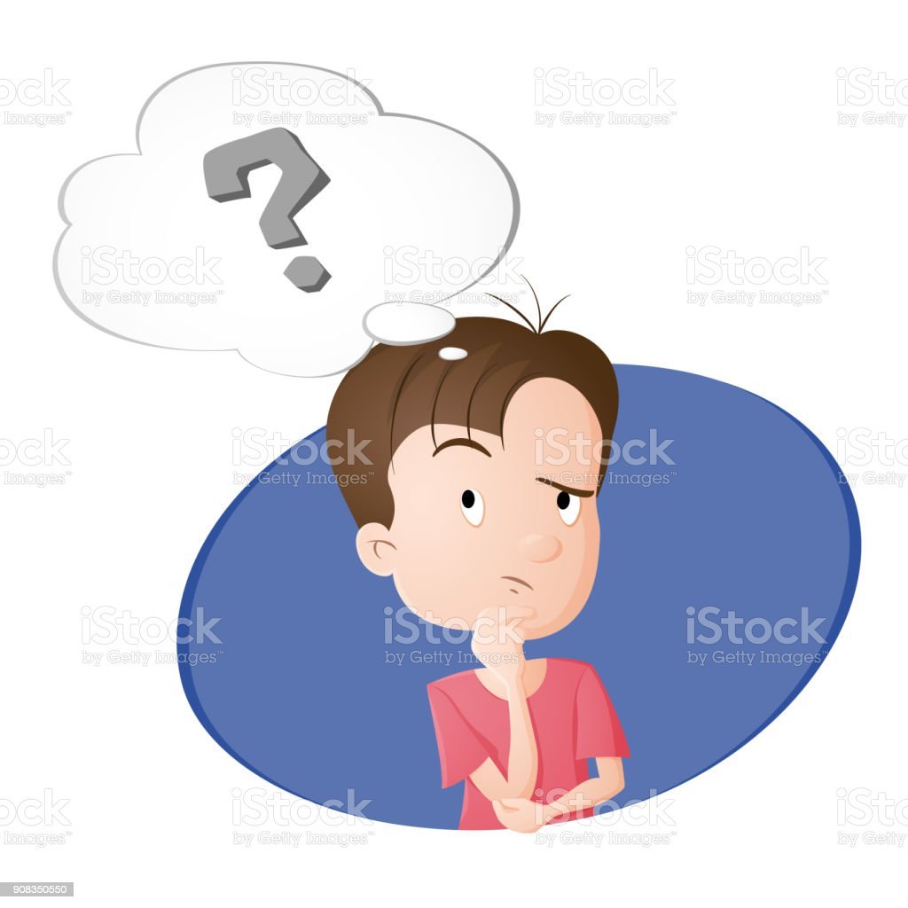 Ребенок думает Графика