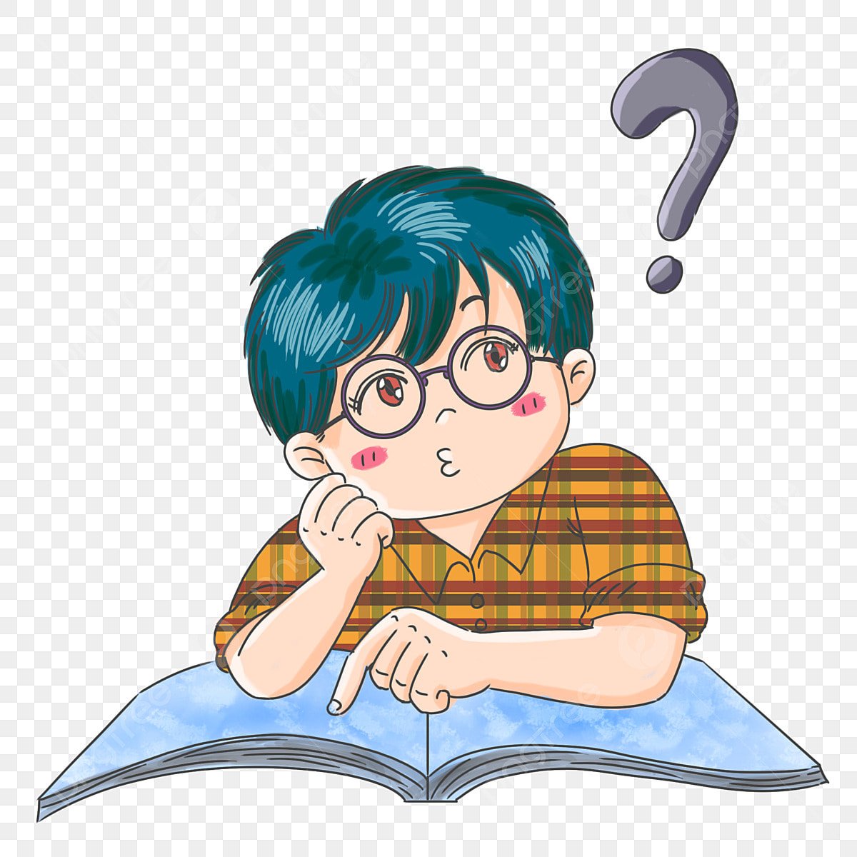 Мальчик думает