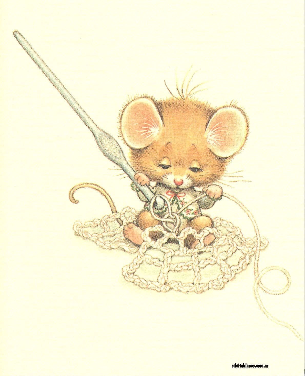 Открытка «мышка»