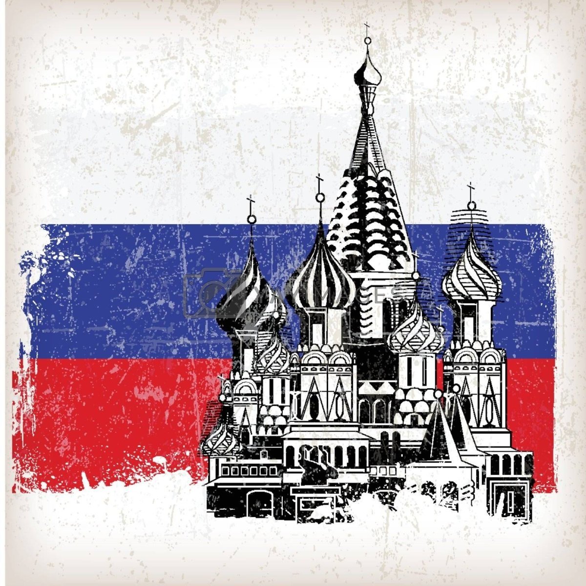 Кремль арт флаг России