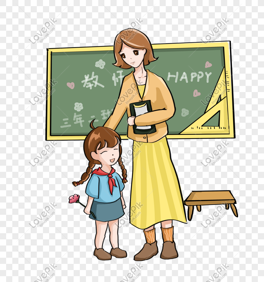 Учитель и ученик рисунок