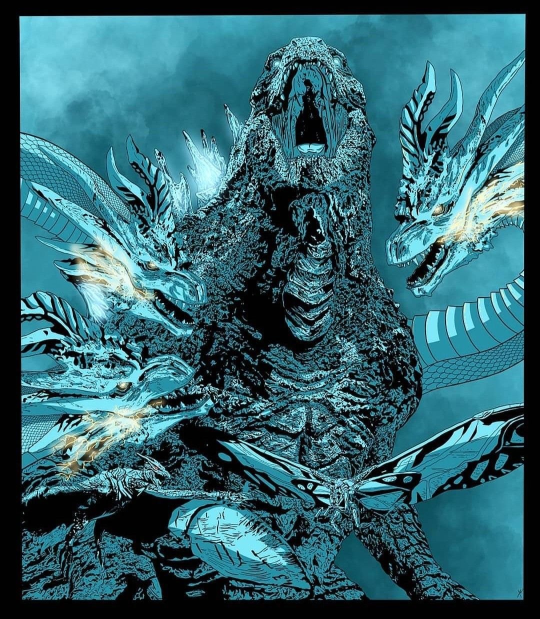 Годзилла 2019 арт