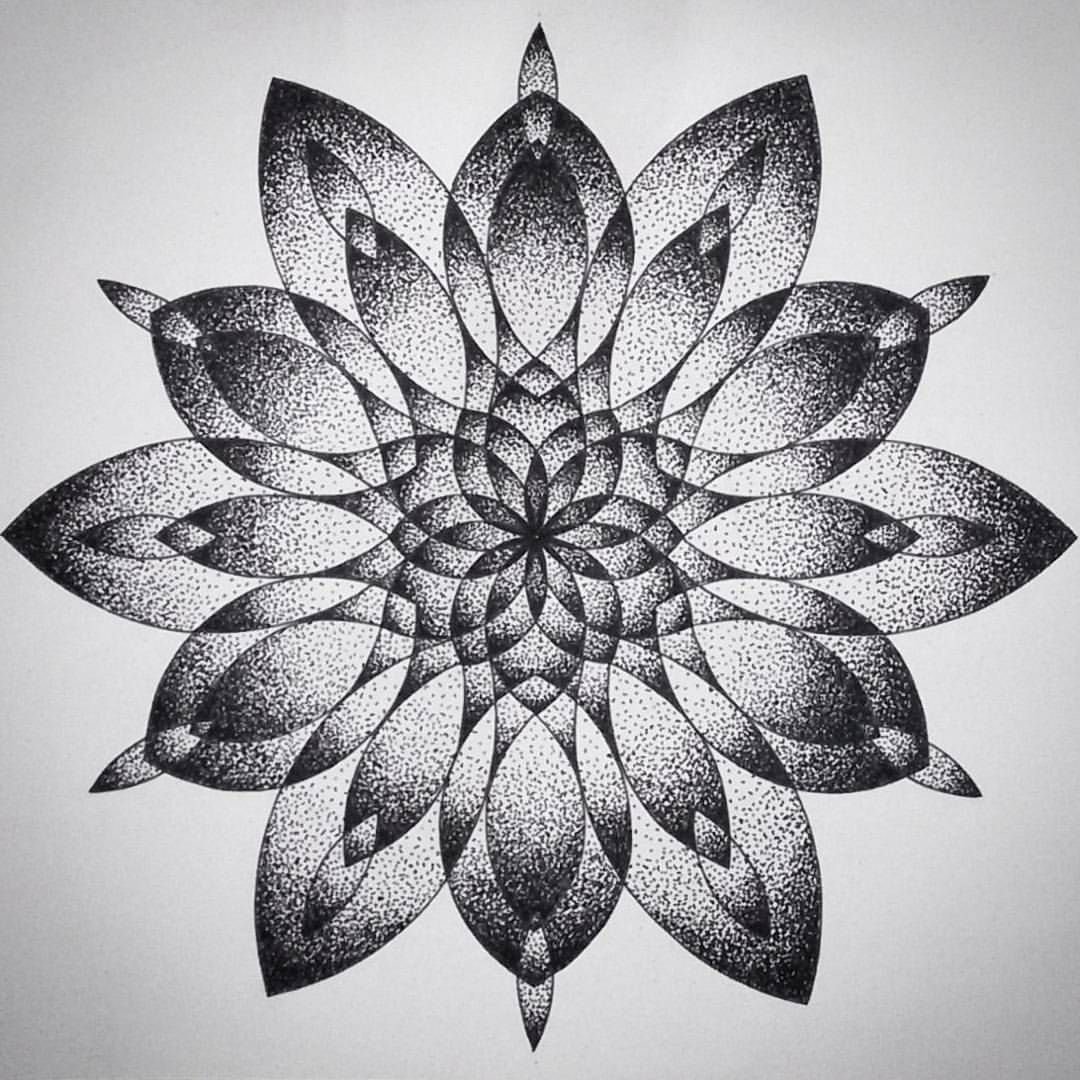 Тату Лотос дотворк