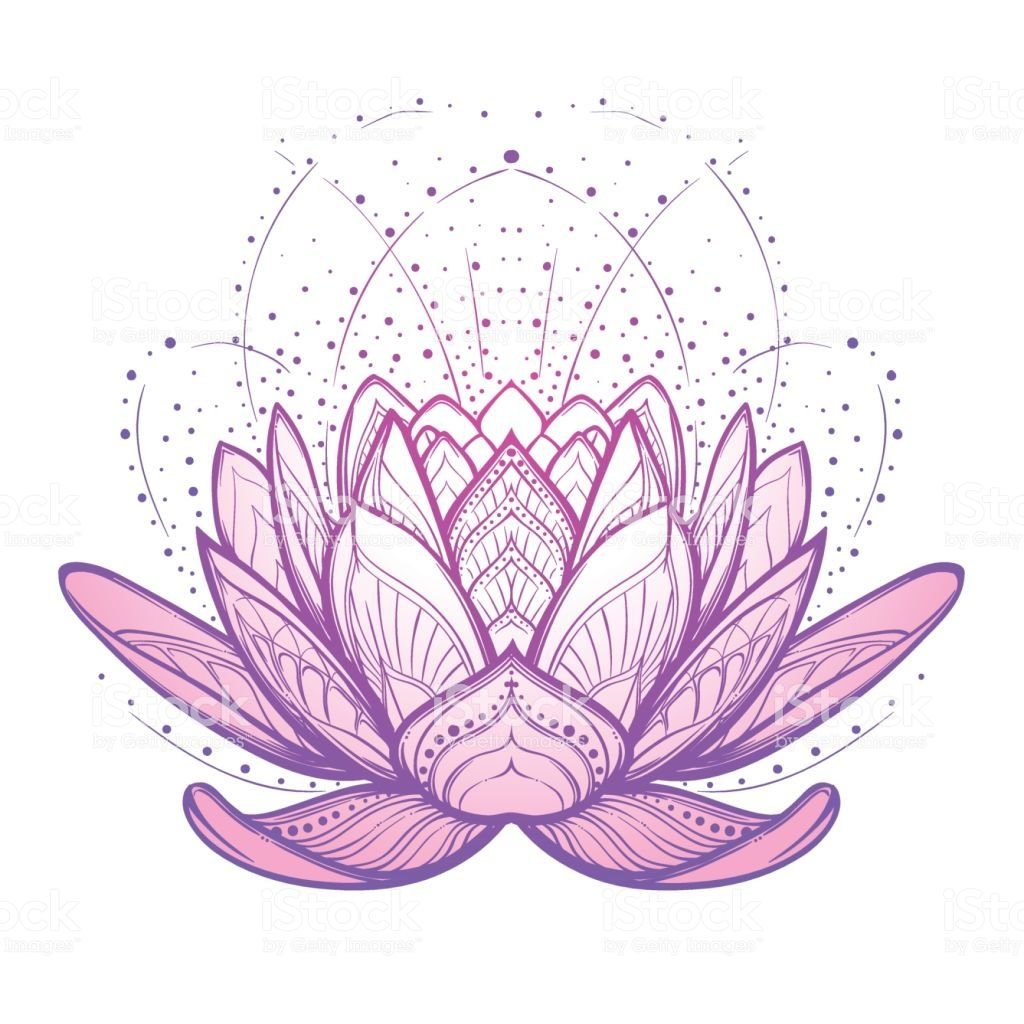 Стилизованный цветок лотоса