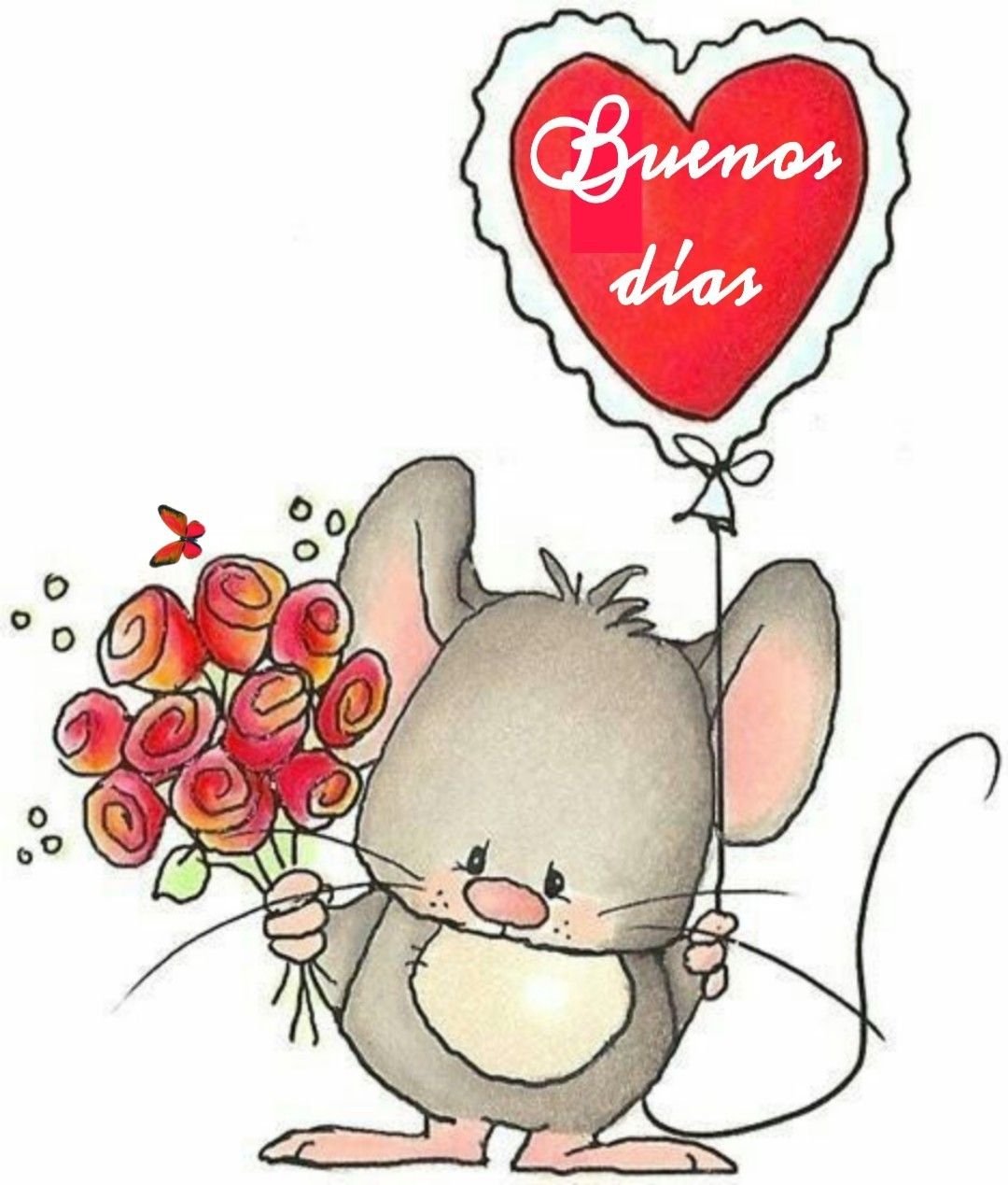 Мышка с сердечком