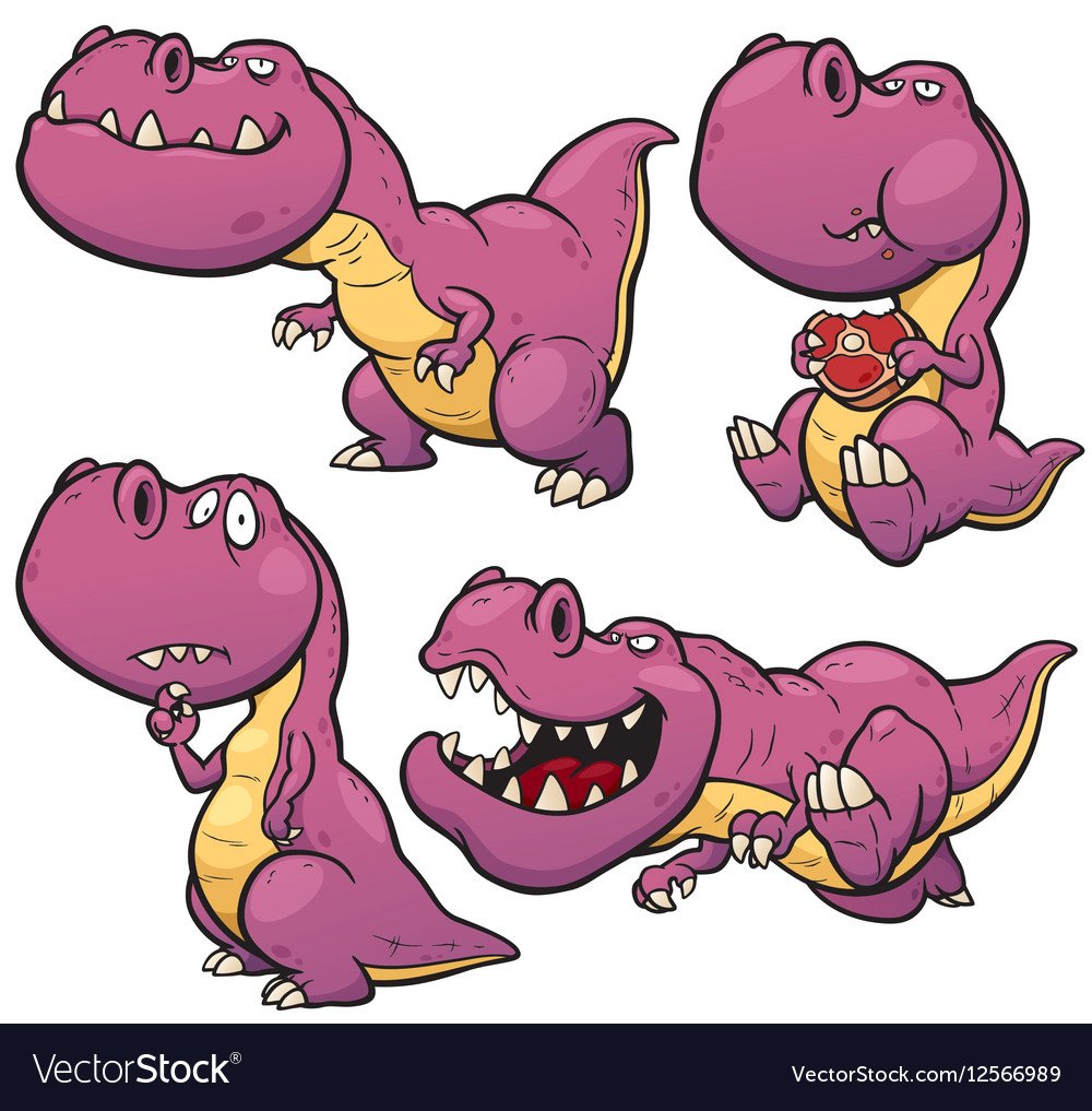 Мультяшный персонаж динозавр