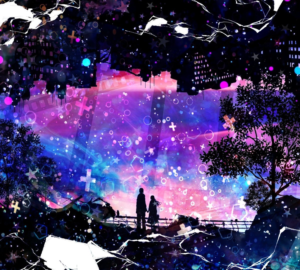 Космос арт аниме звезды