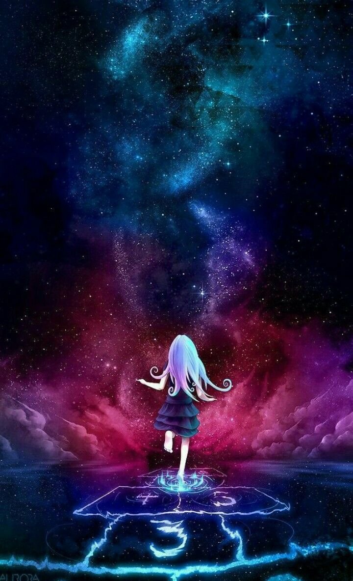 Девушка Галактика арт