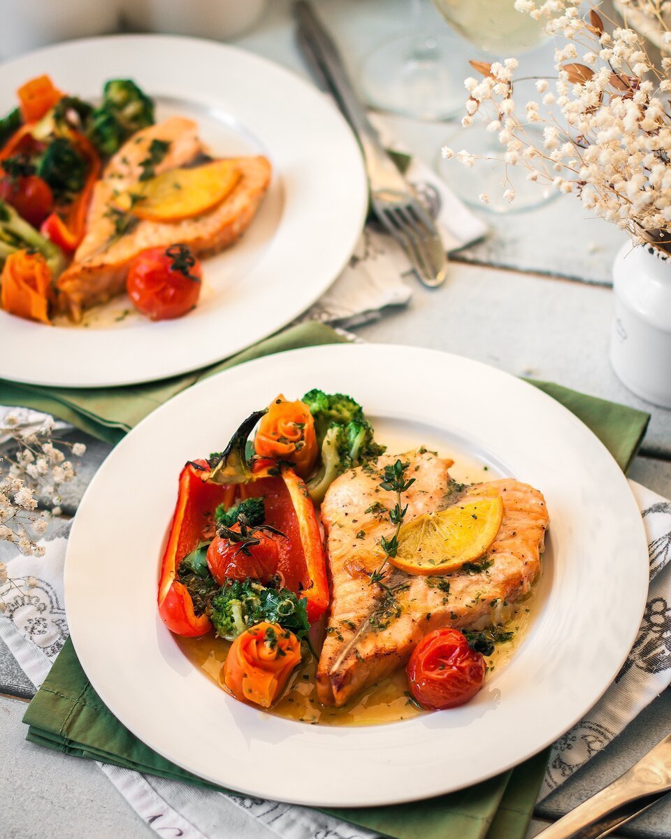 Красивое блюдо на ужин