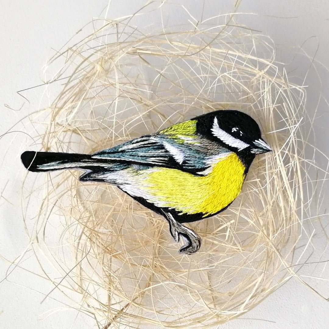 Детские рисунки синички