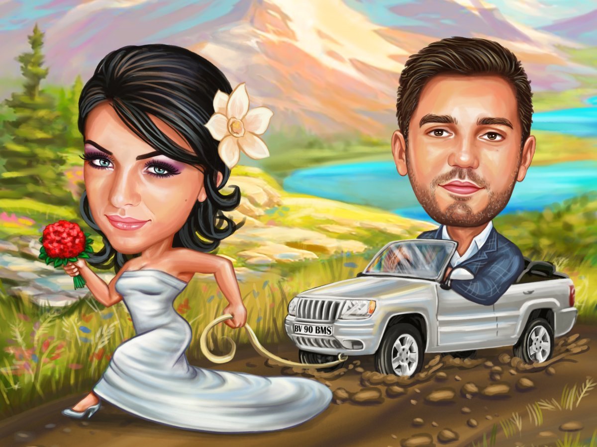 Шарж женщина