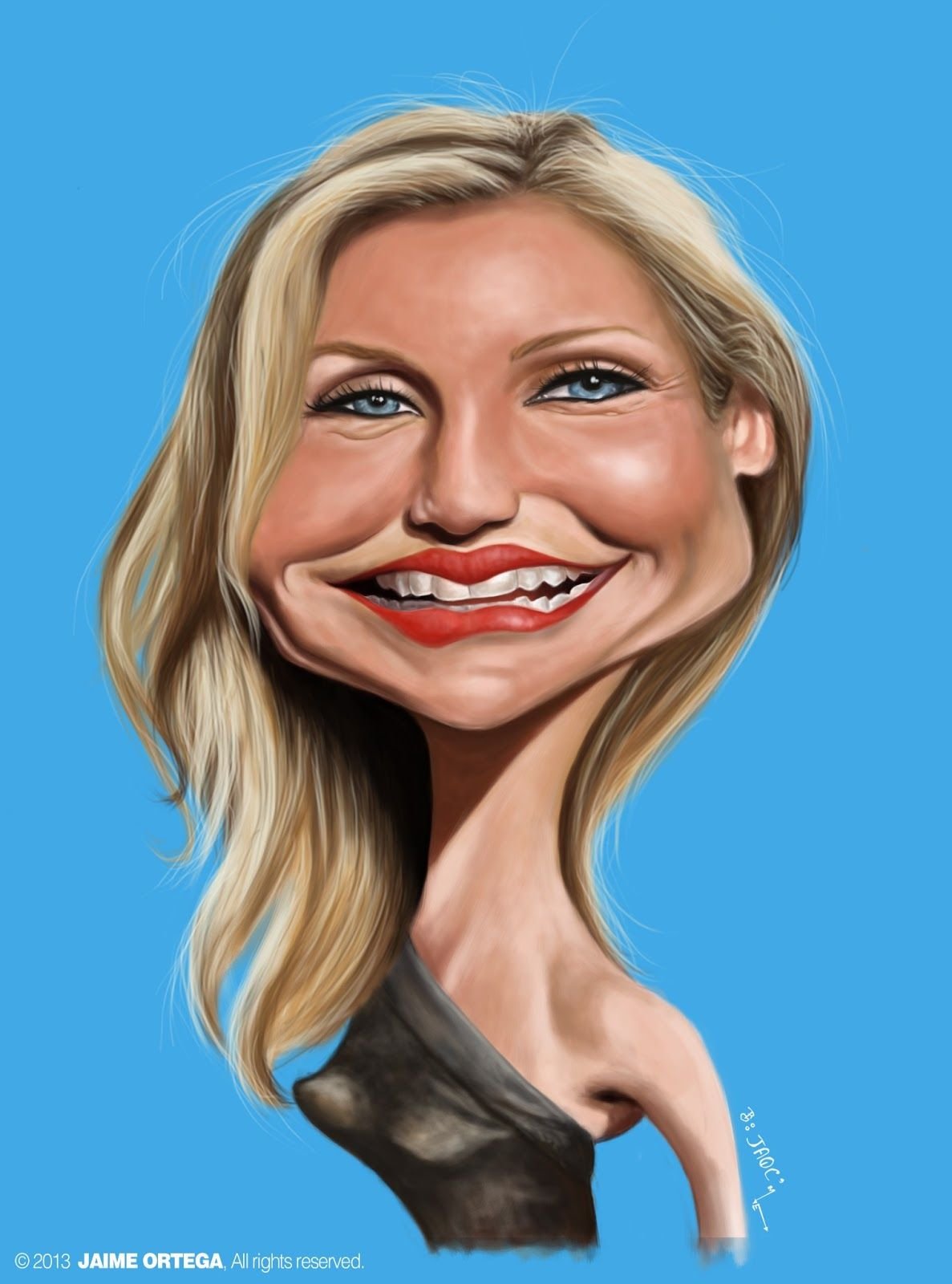 Карикатуры Шарлиз Терон