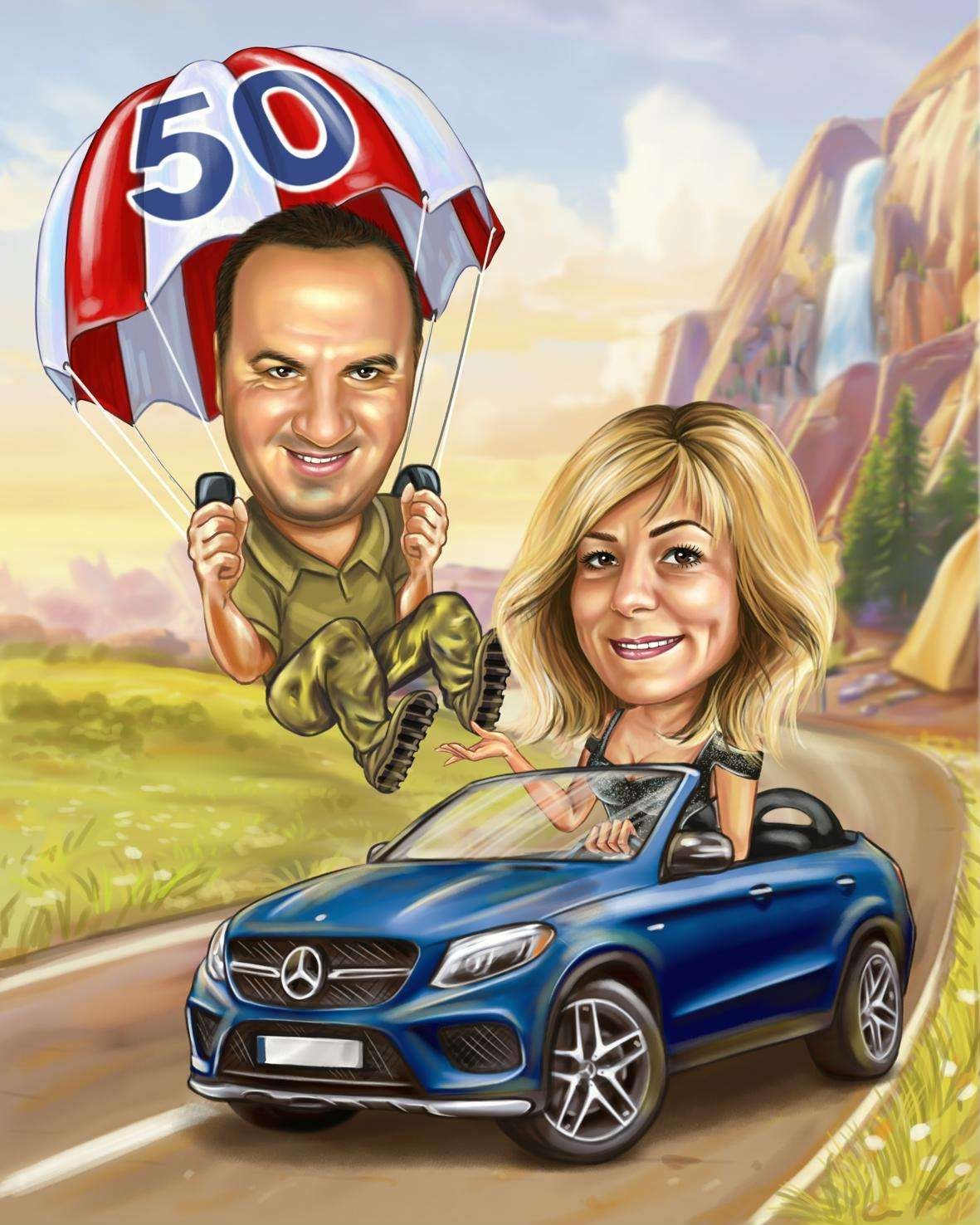 Шарж девушка