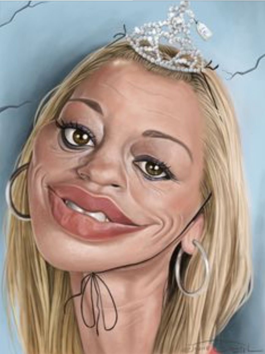 Шарж на пляже