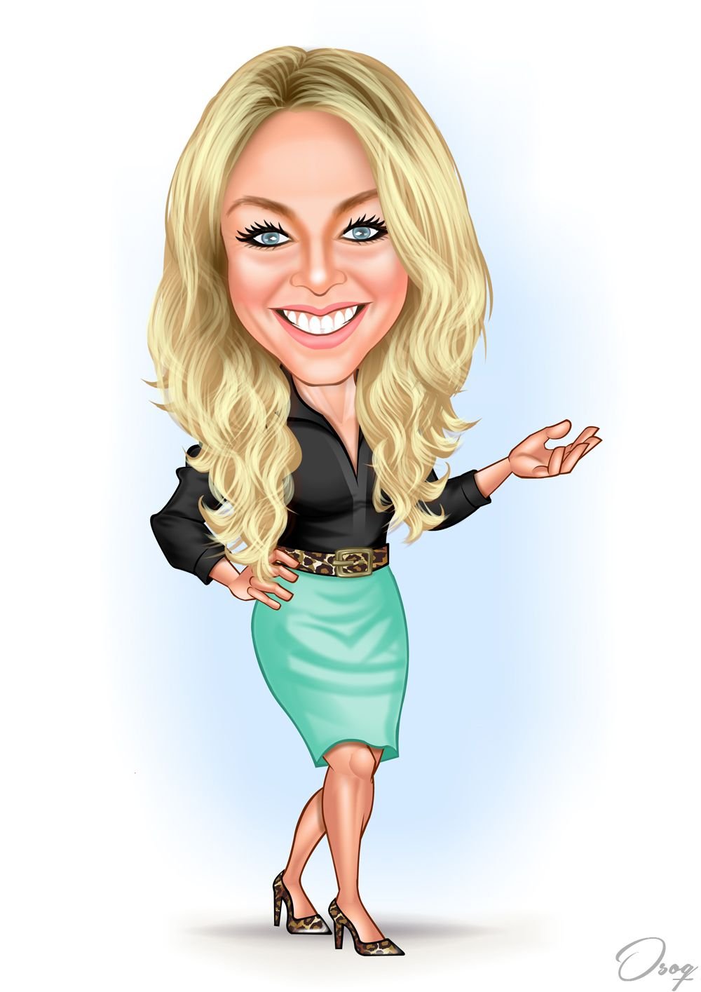 Фон для шаржа