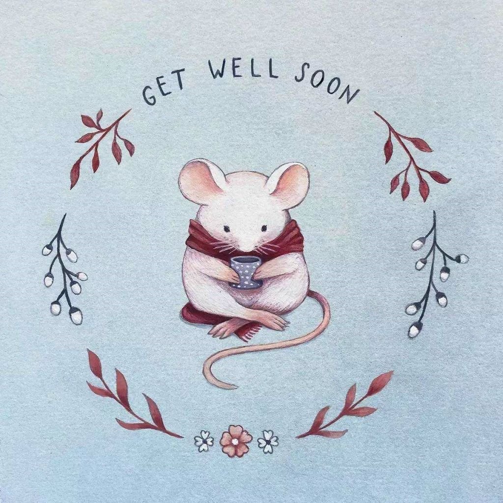 Милые новогодние открытки акварелью