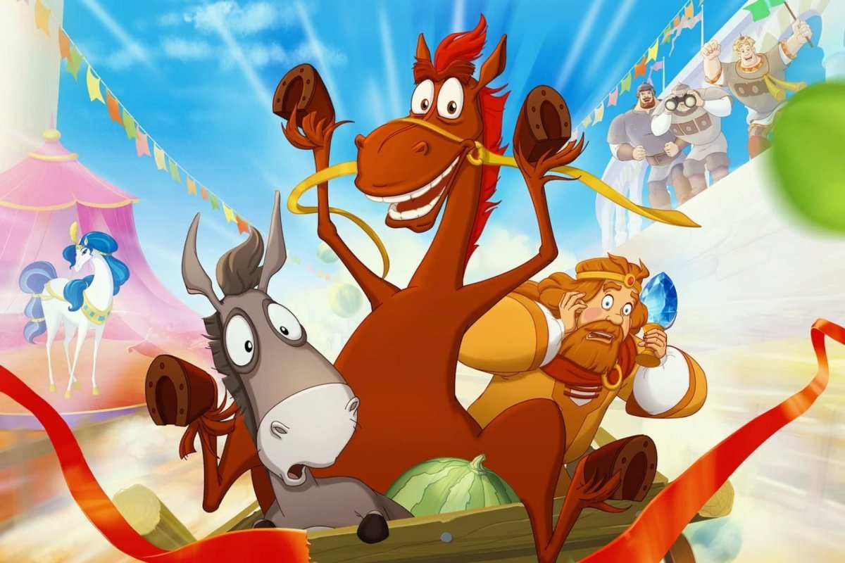 Конь Юлий и еда