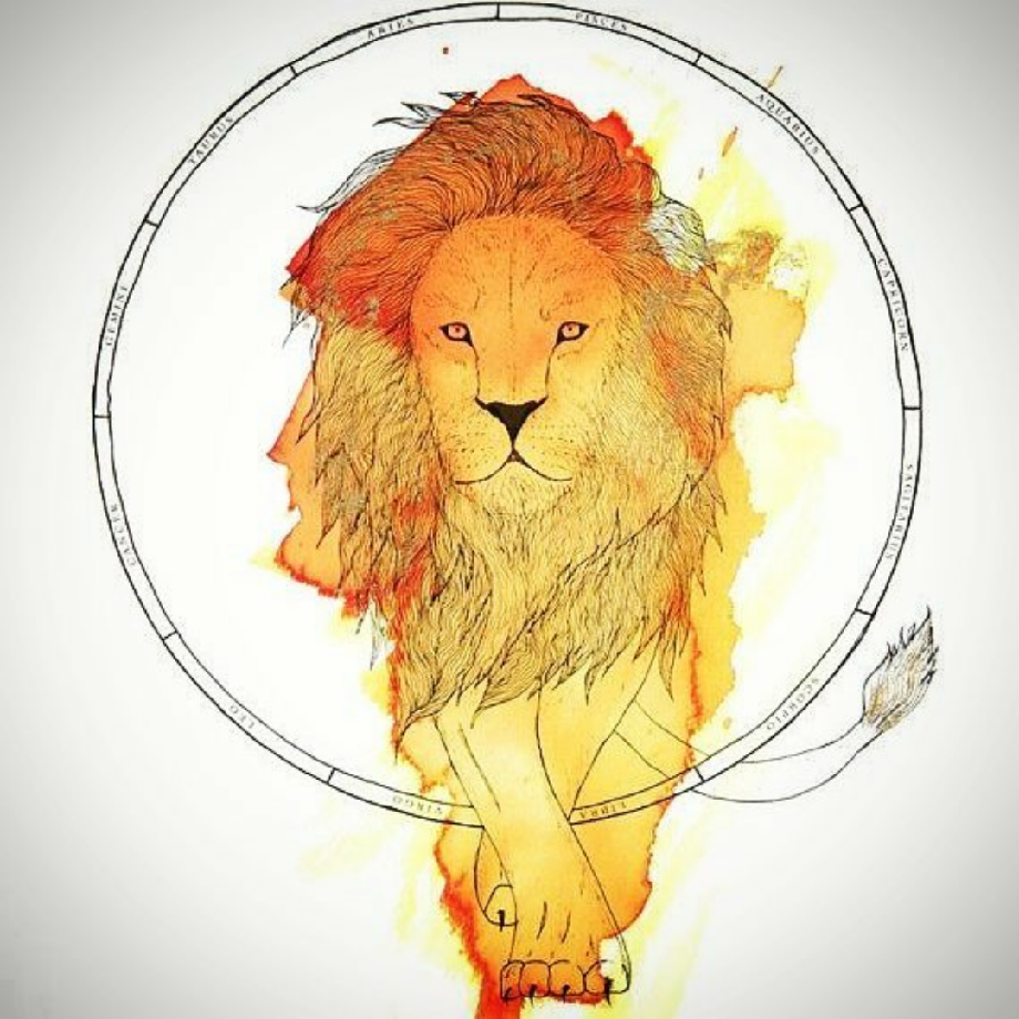 Лев с гитарой