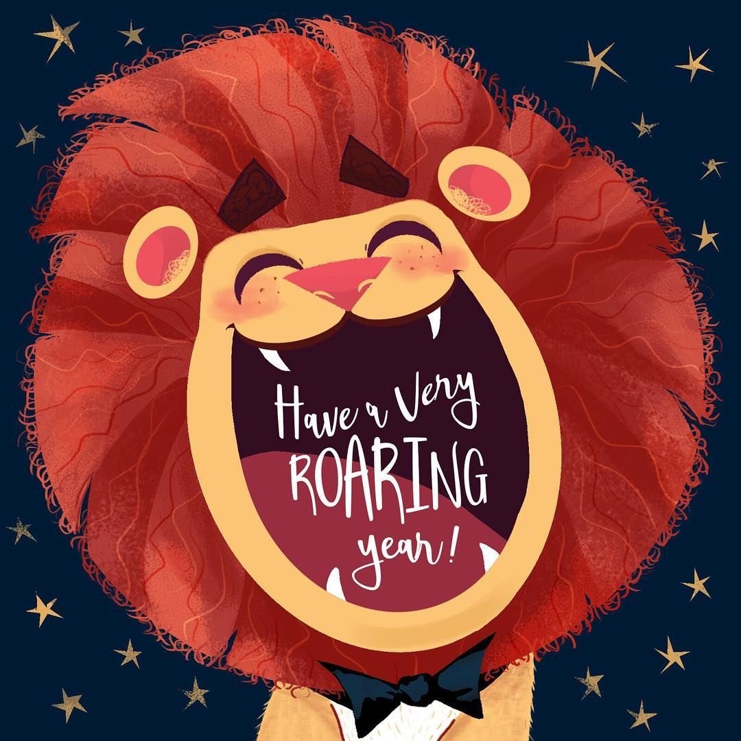 Львенок с цветами