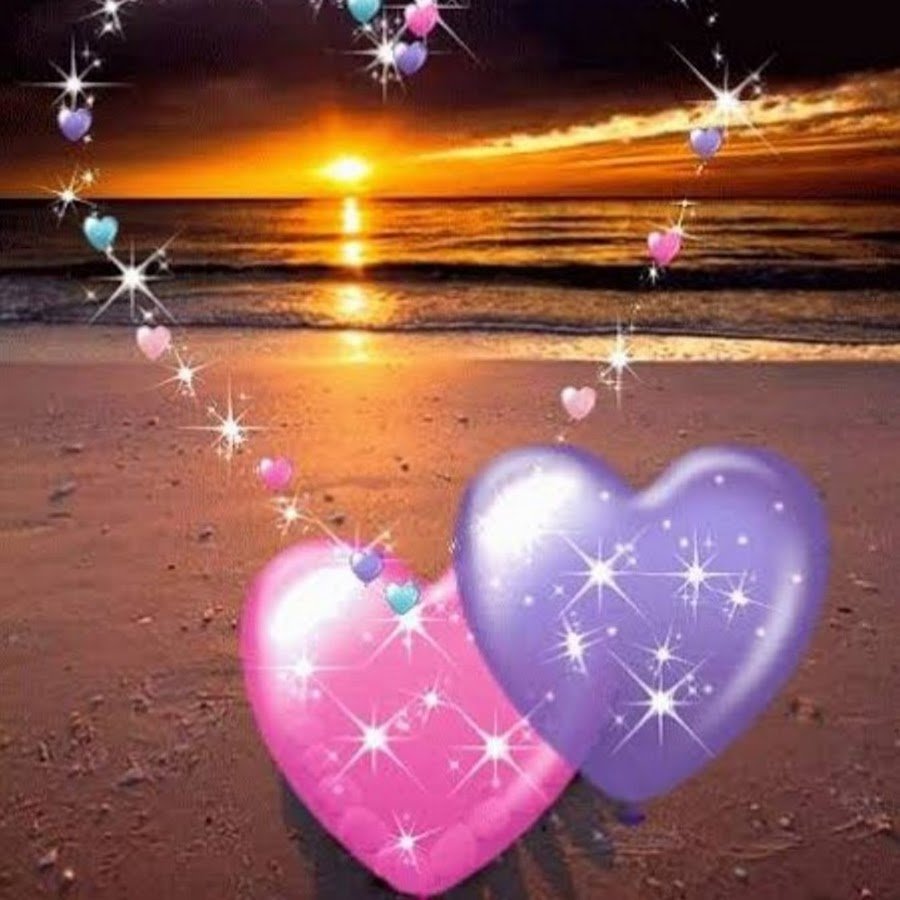 Спокойной ночи с розами и сердечком