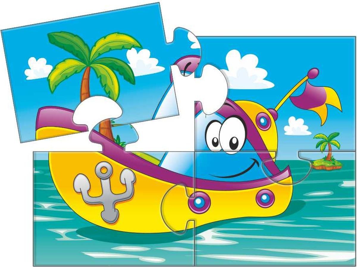 Дети на корабле вектор