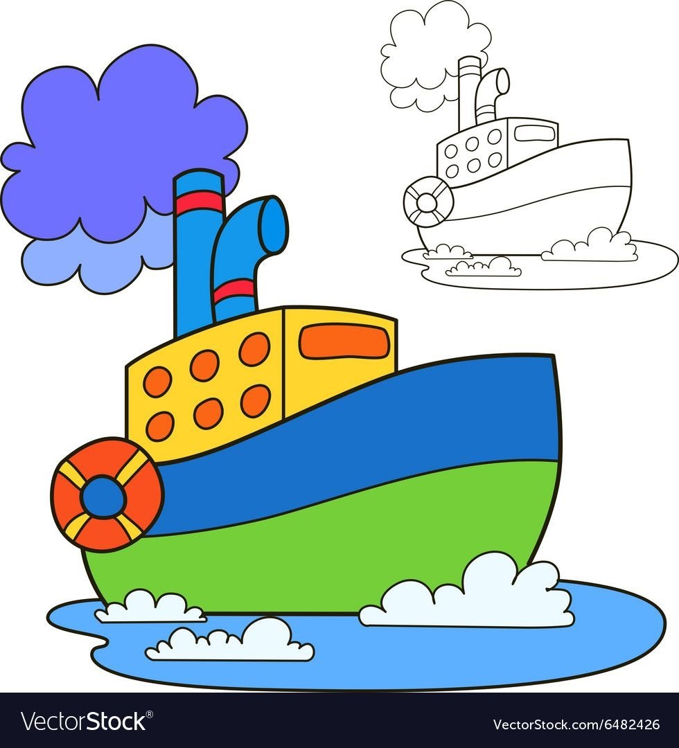 Кораблик рисунок