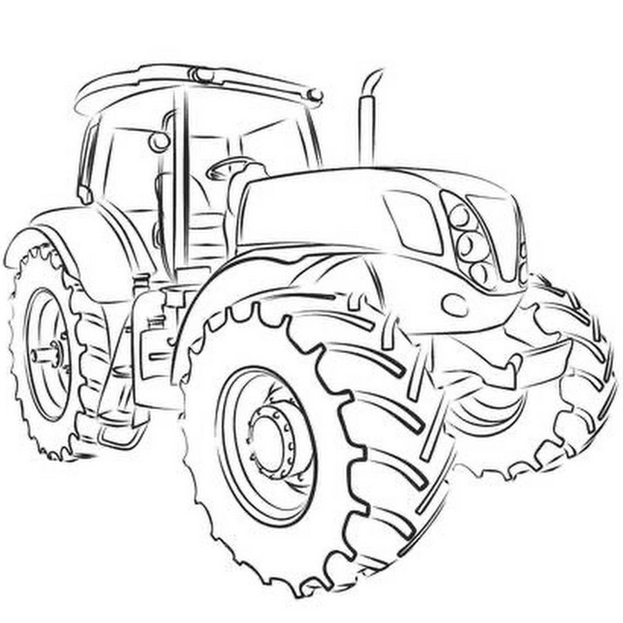 Трактор схематично