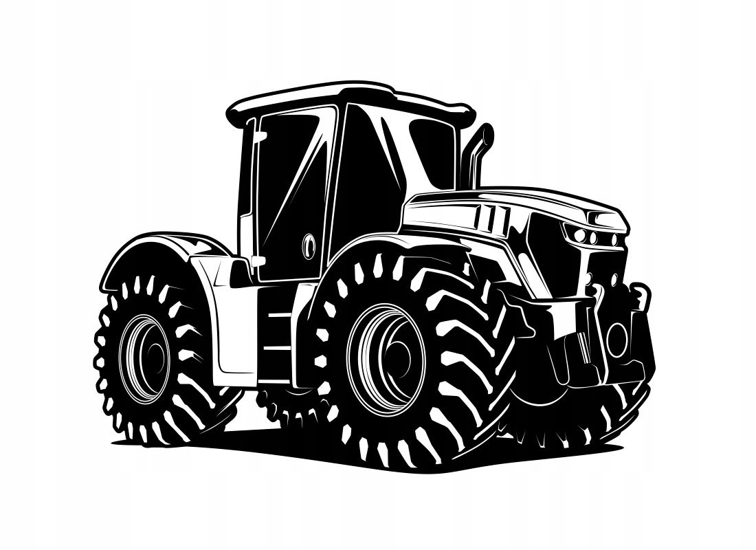 Наклейки на трактор вектор