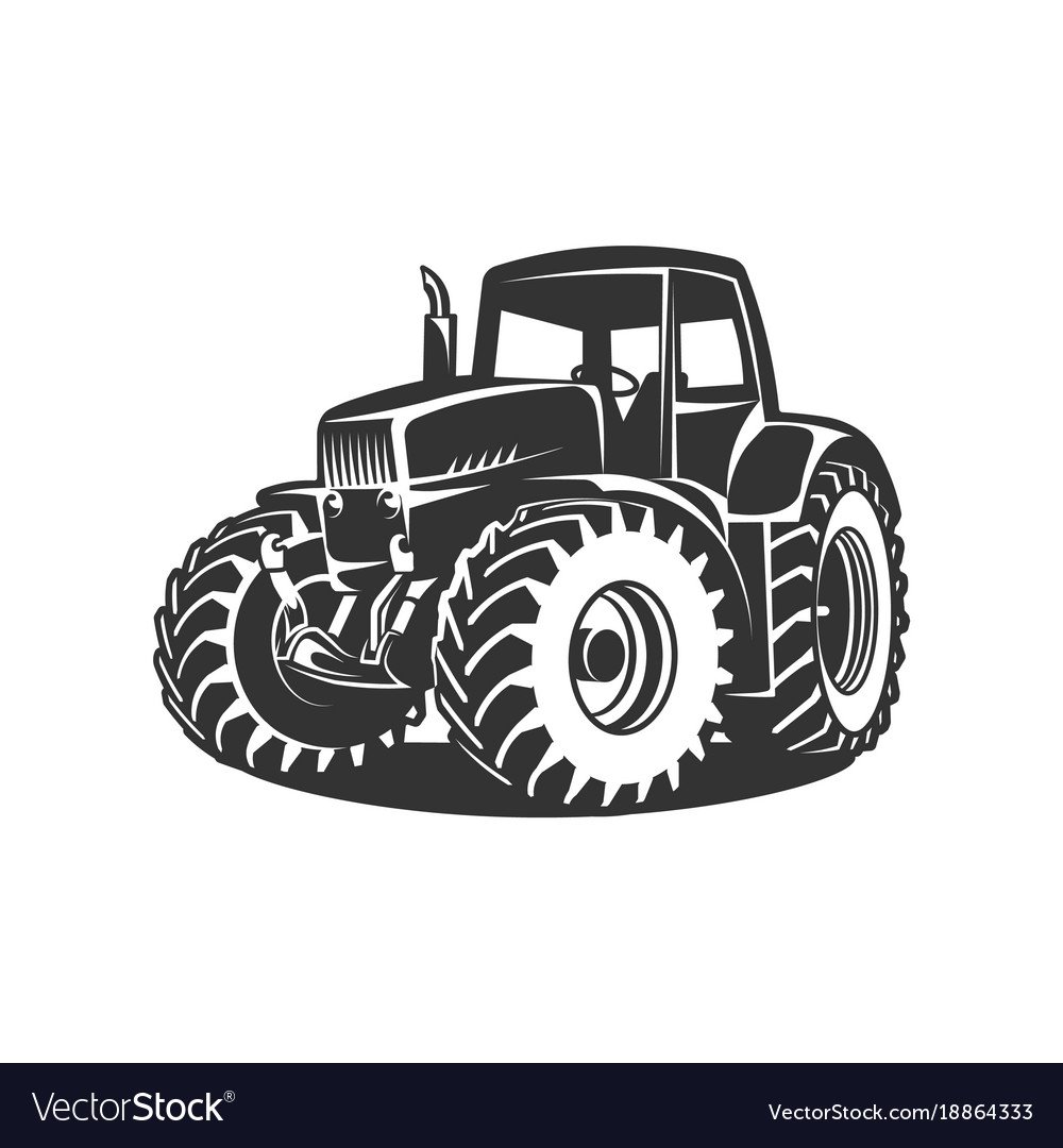 Трактор рисунок вектор