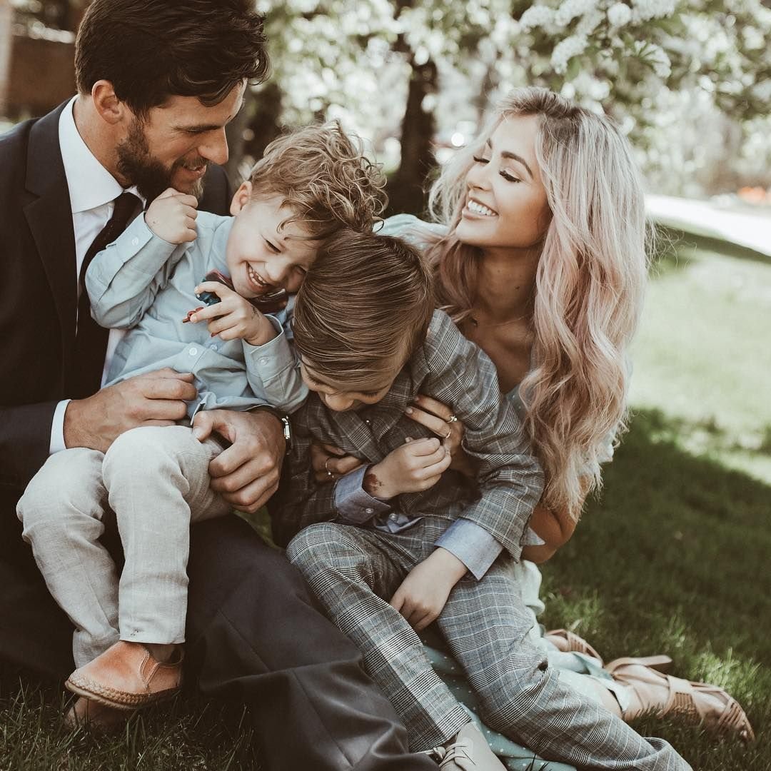 Стильная фотосессия семьи