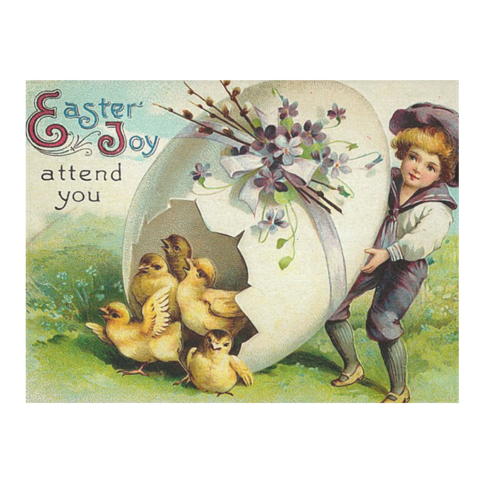 Старые пасхальные открытки