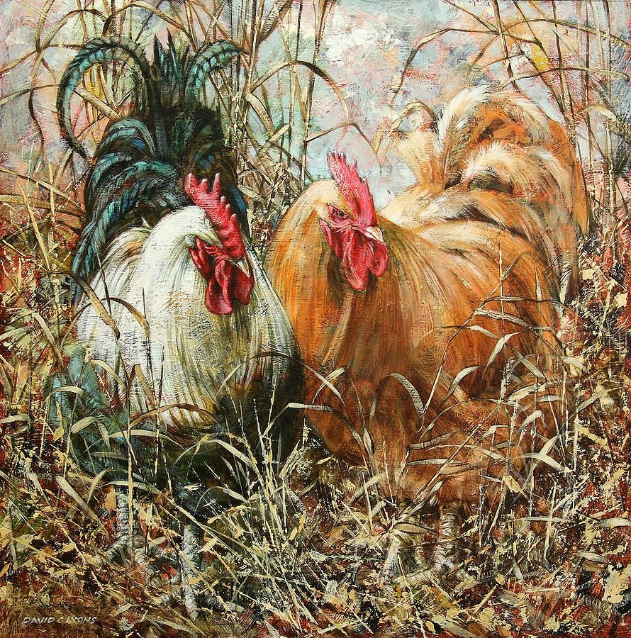 Курица живопись