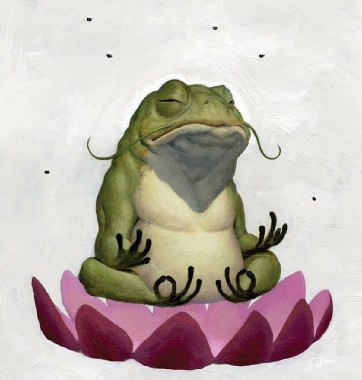 Милая лягушка арт