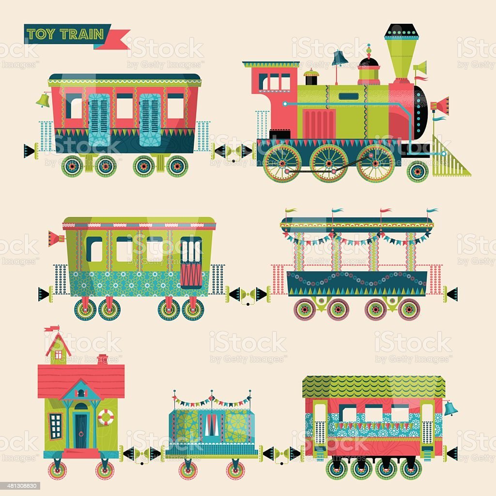 Игрушечный американский поезд