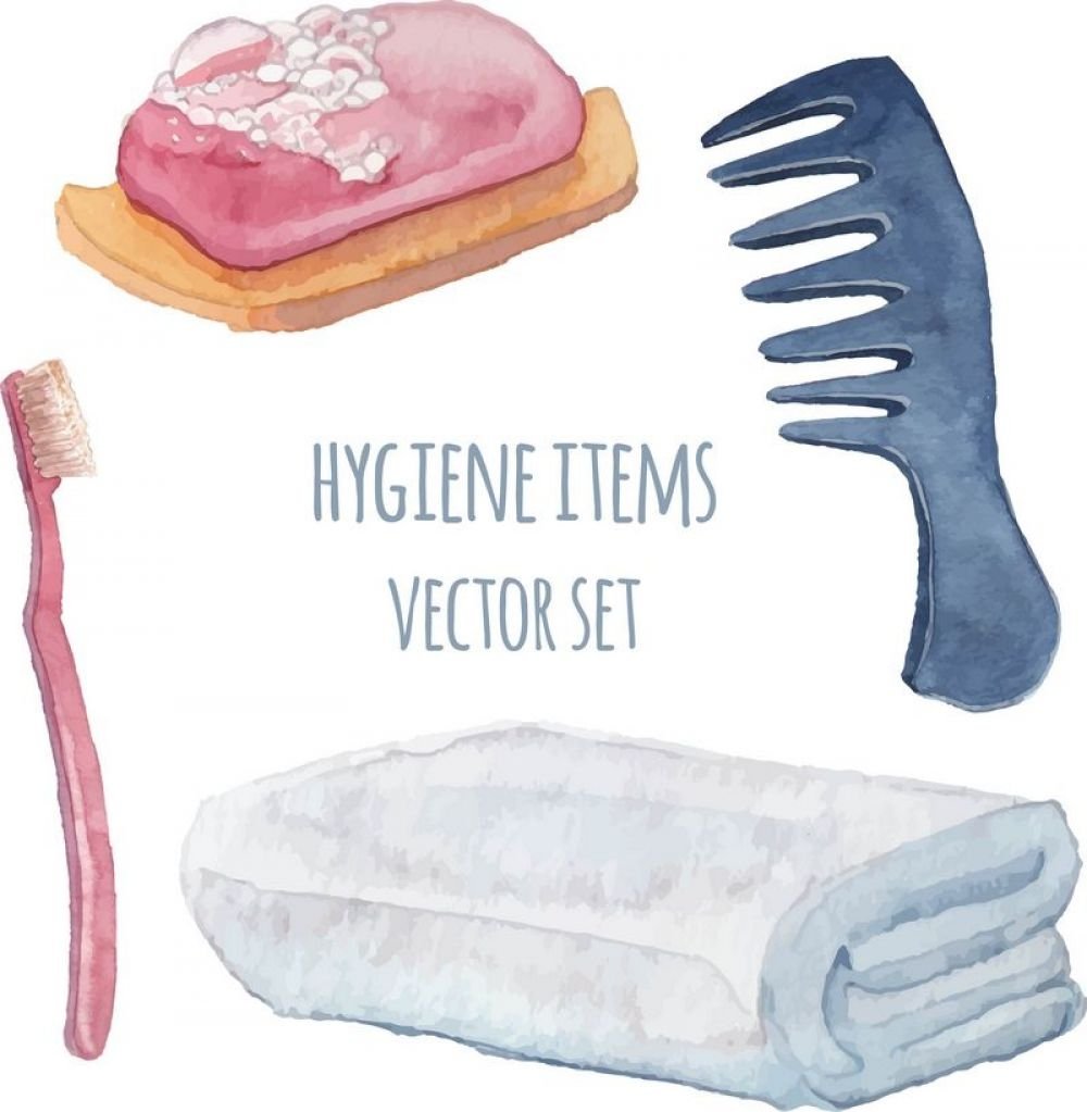 Ванные принадлежности для бумажных кукол