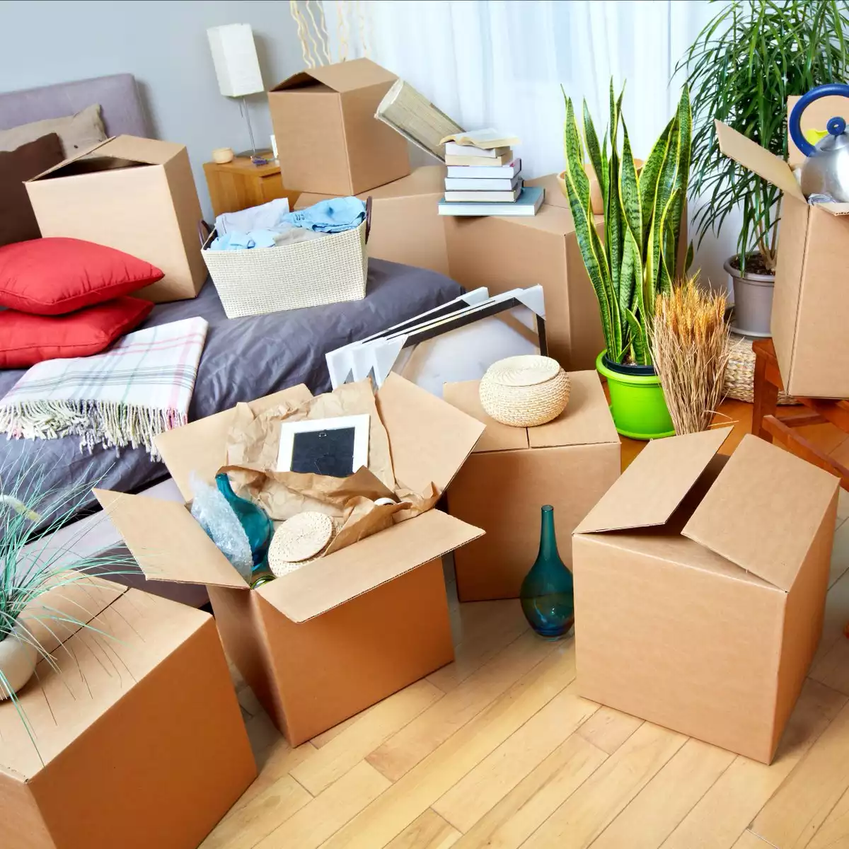 Коробки с вещами