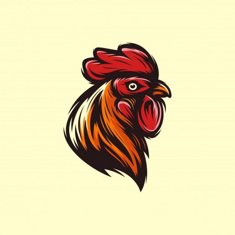 Стилизованная голова петуха