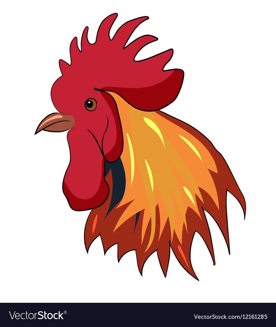 Мордочка петуха для детей