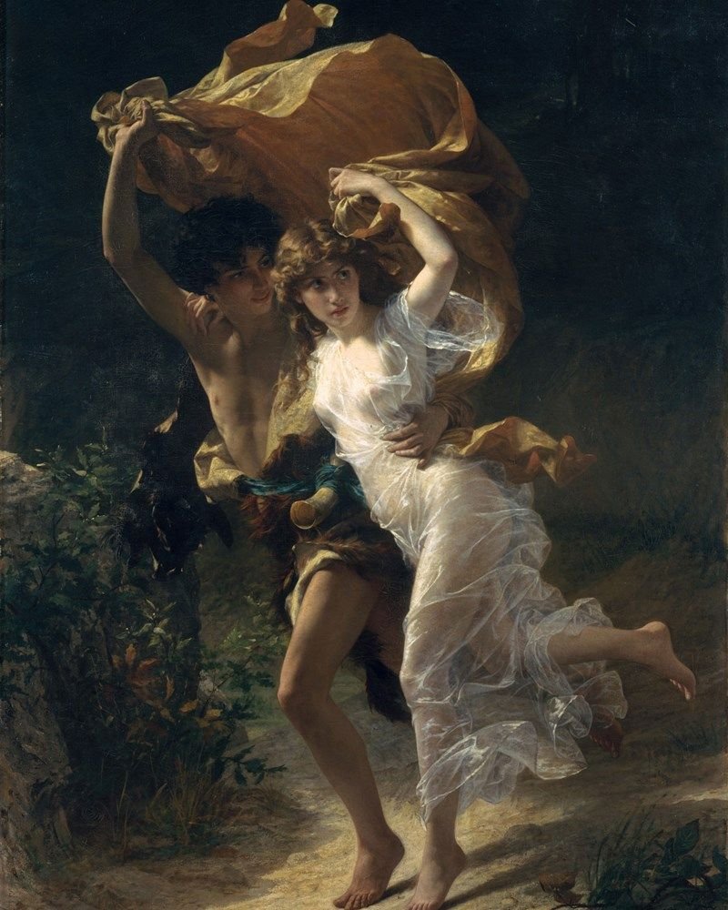 Дети бегущие от грозы