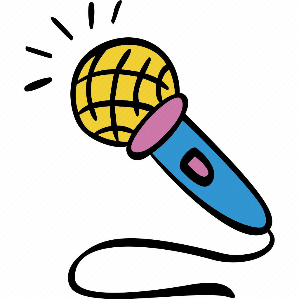 Микрофон нарисованный