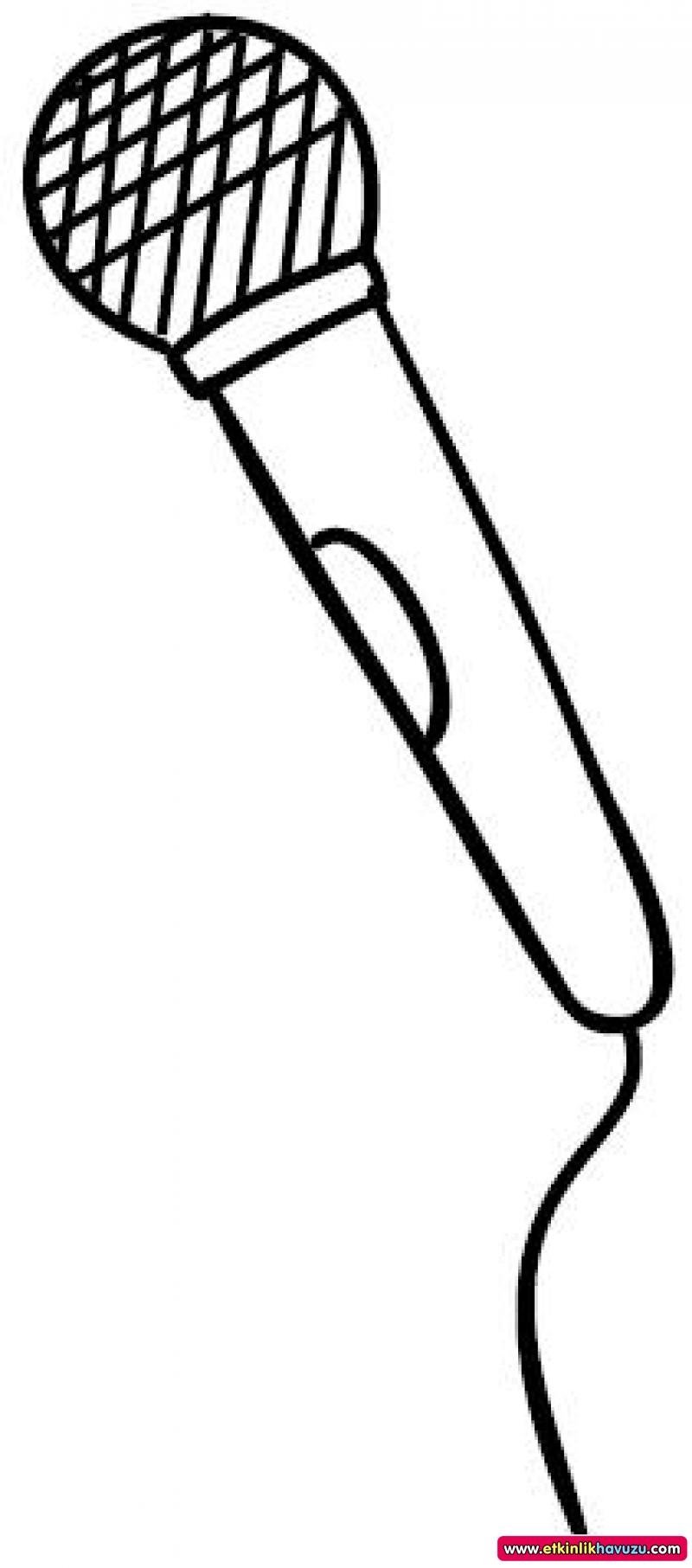 Микрофон нарисованный