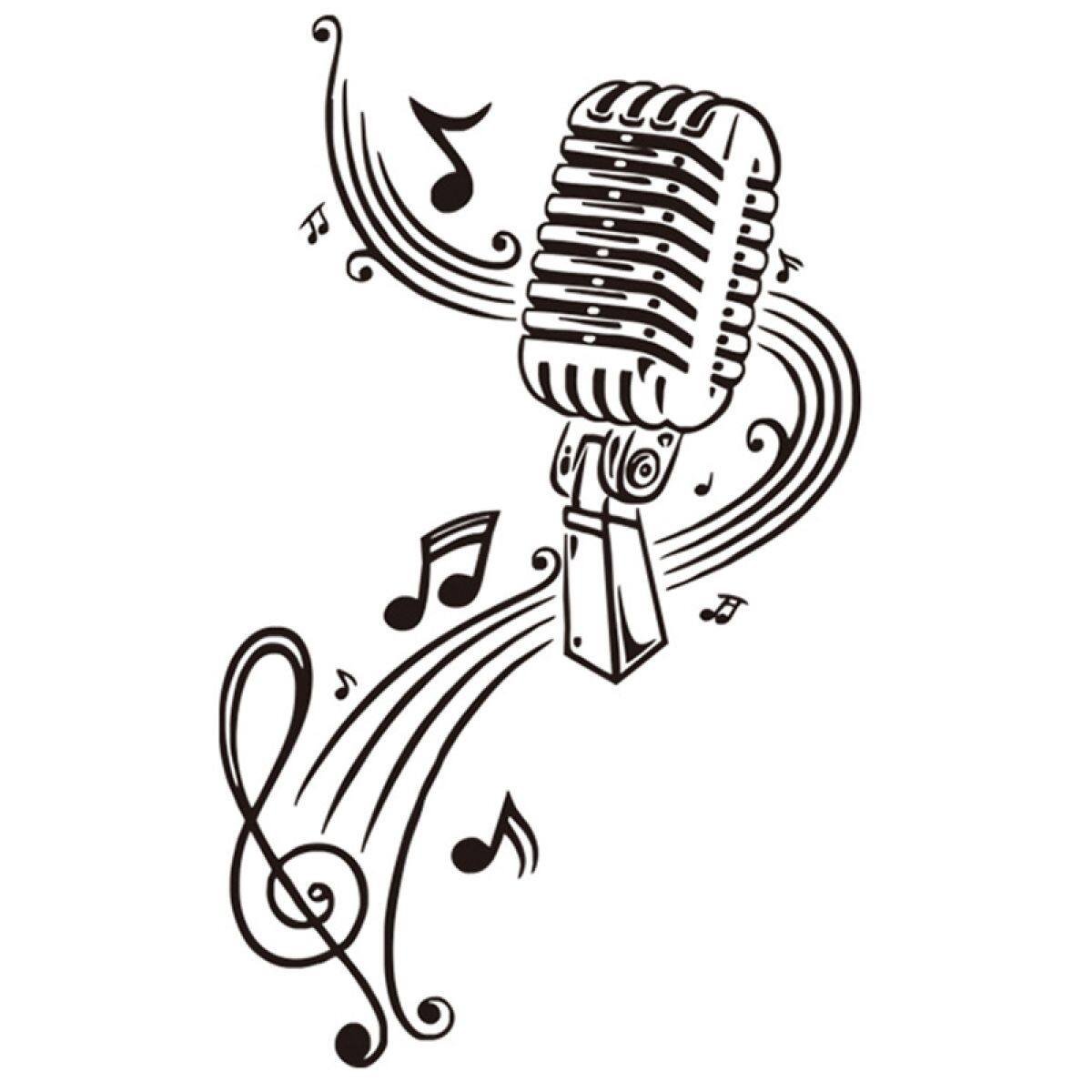 Микрофон и Ноты
