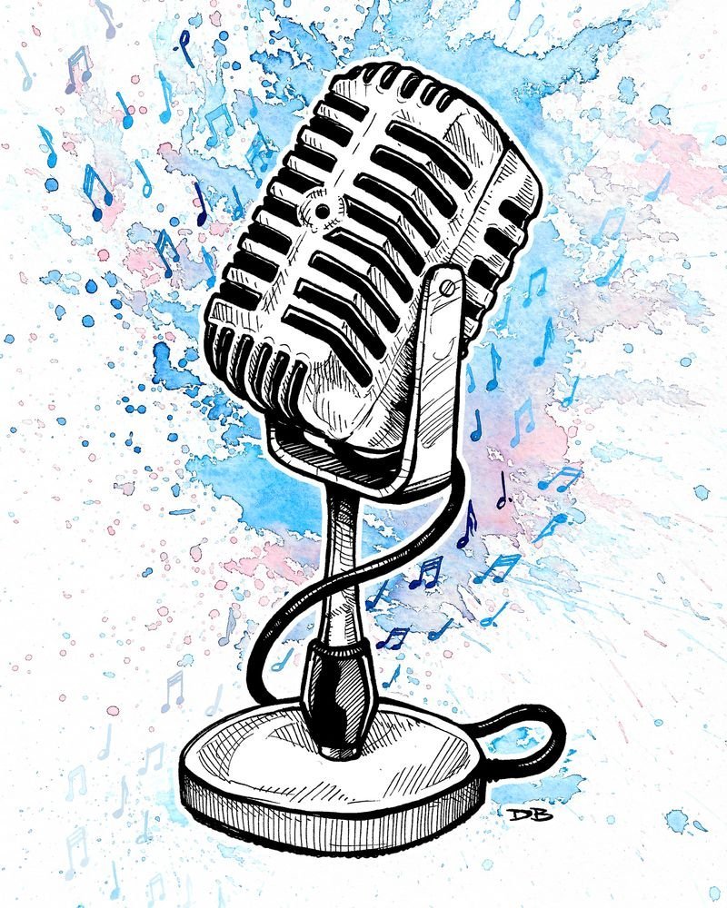 Ретро микрофон