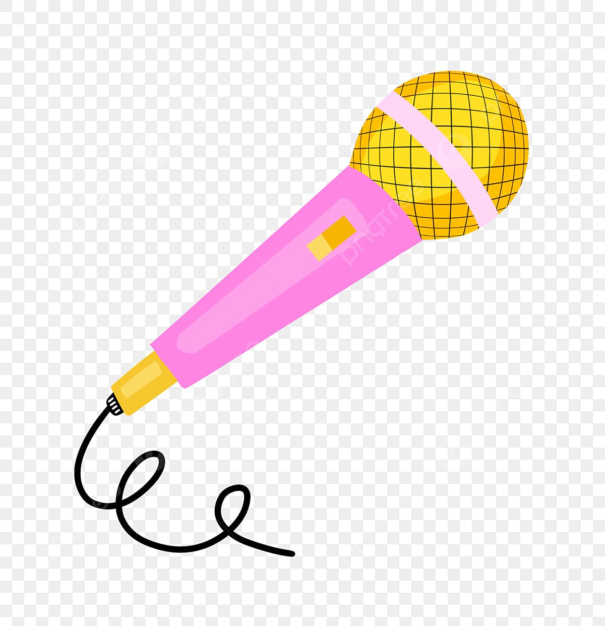 Микрофон вектор мультяшный