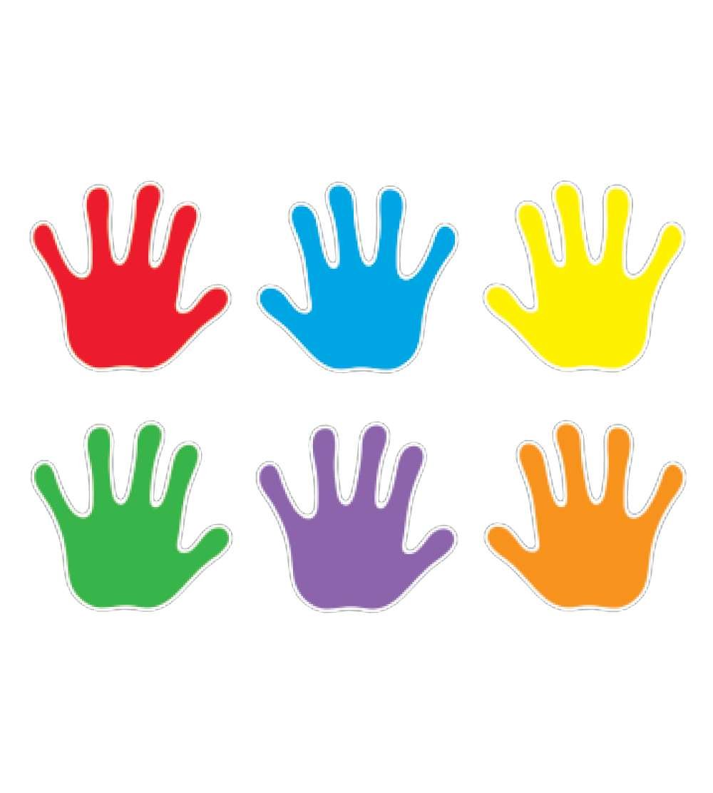 Разноцветные Отпечатки ладошек