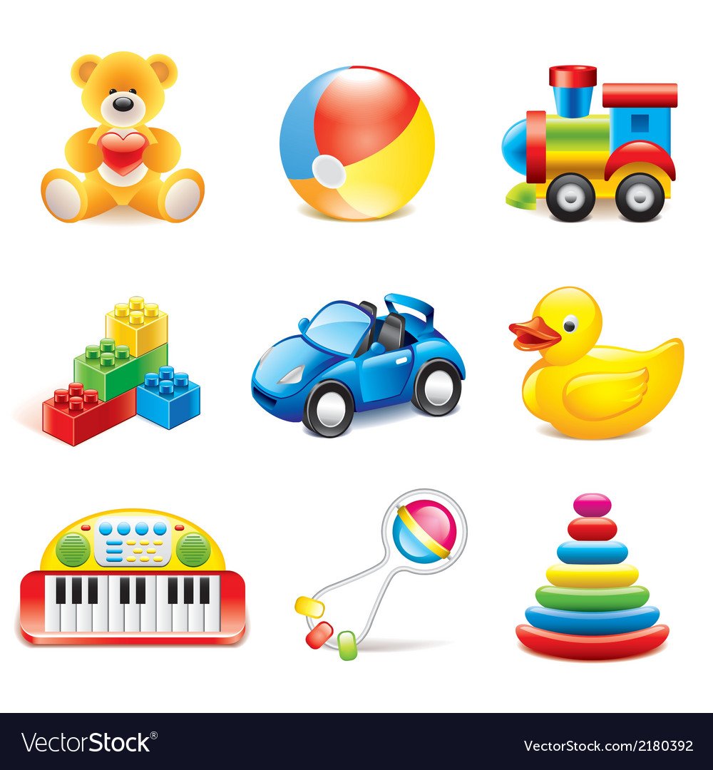 Развивающие игрушки вектор
