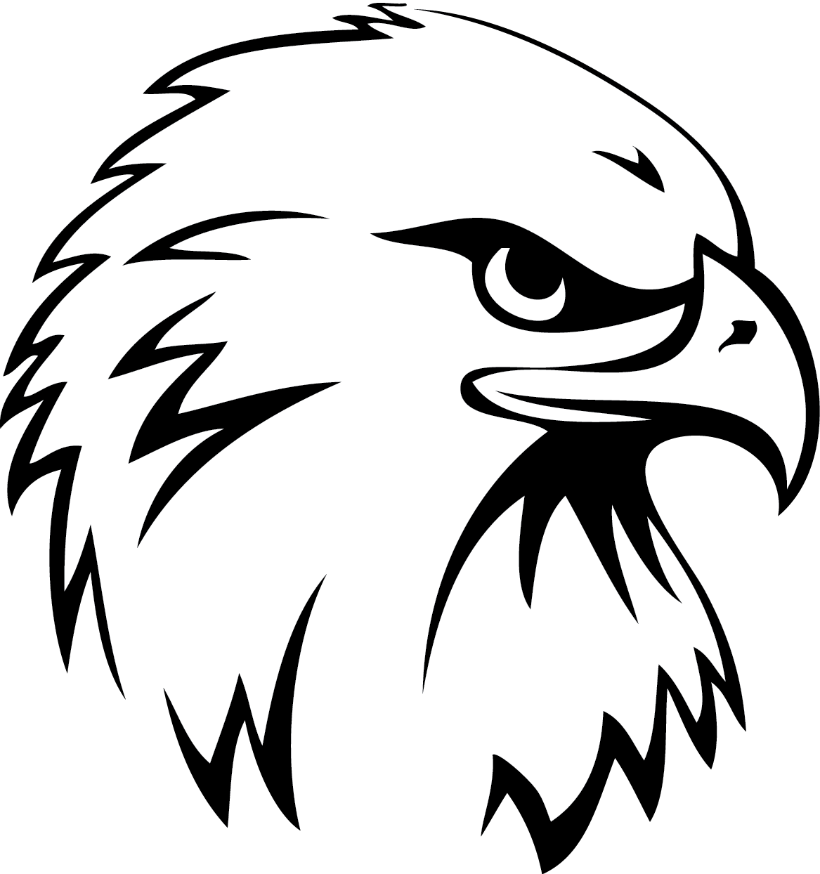 Контур головы орла